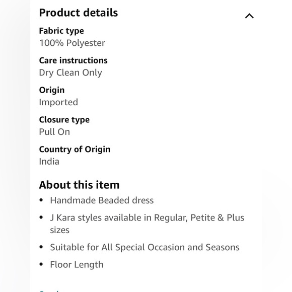 J Kara Women’s Beaded Gown- Black, size 8. NWT - Picture 5 of 5